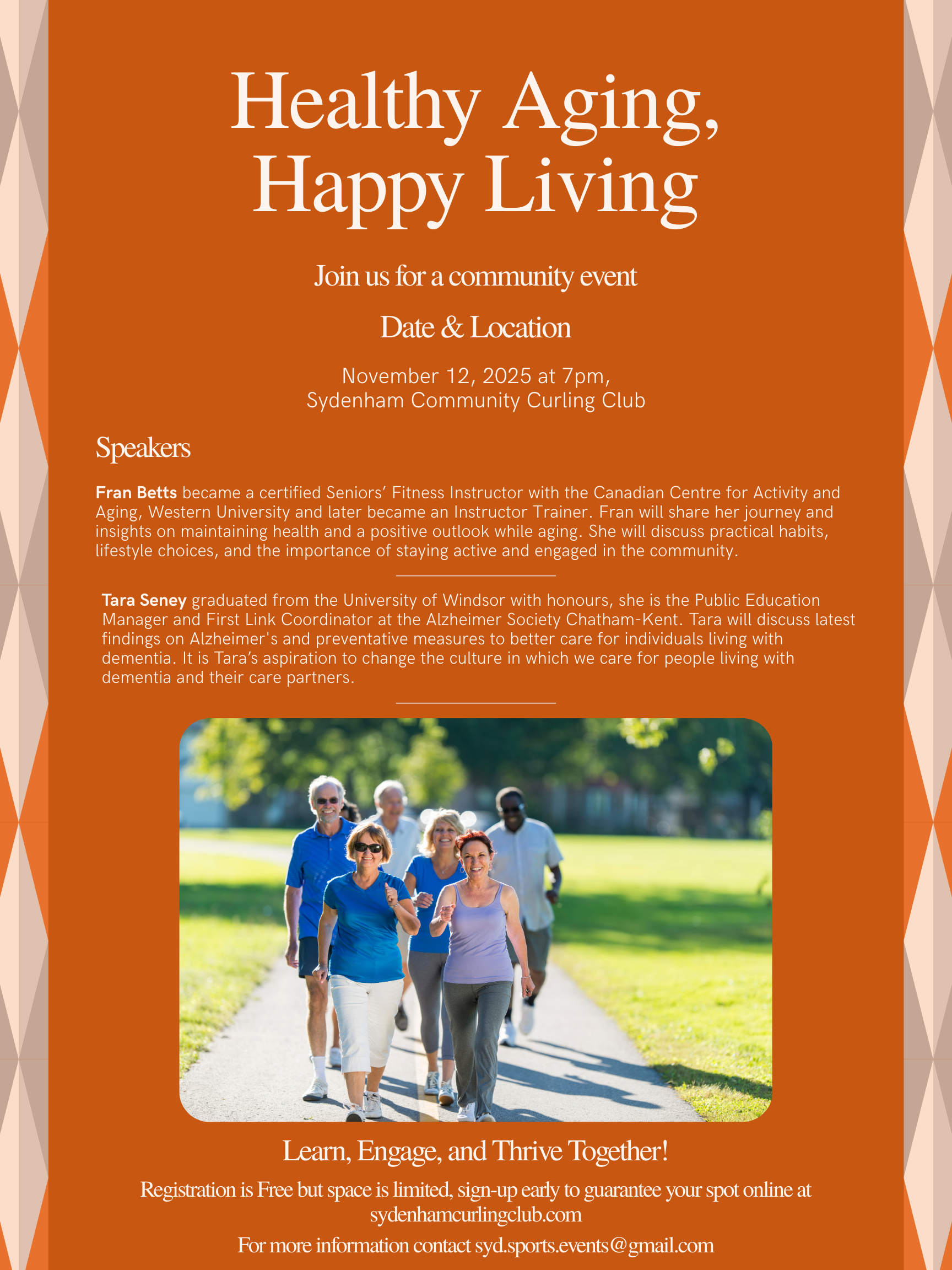 Poster Healthy Aging Happy Living