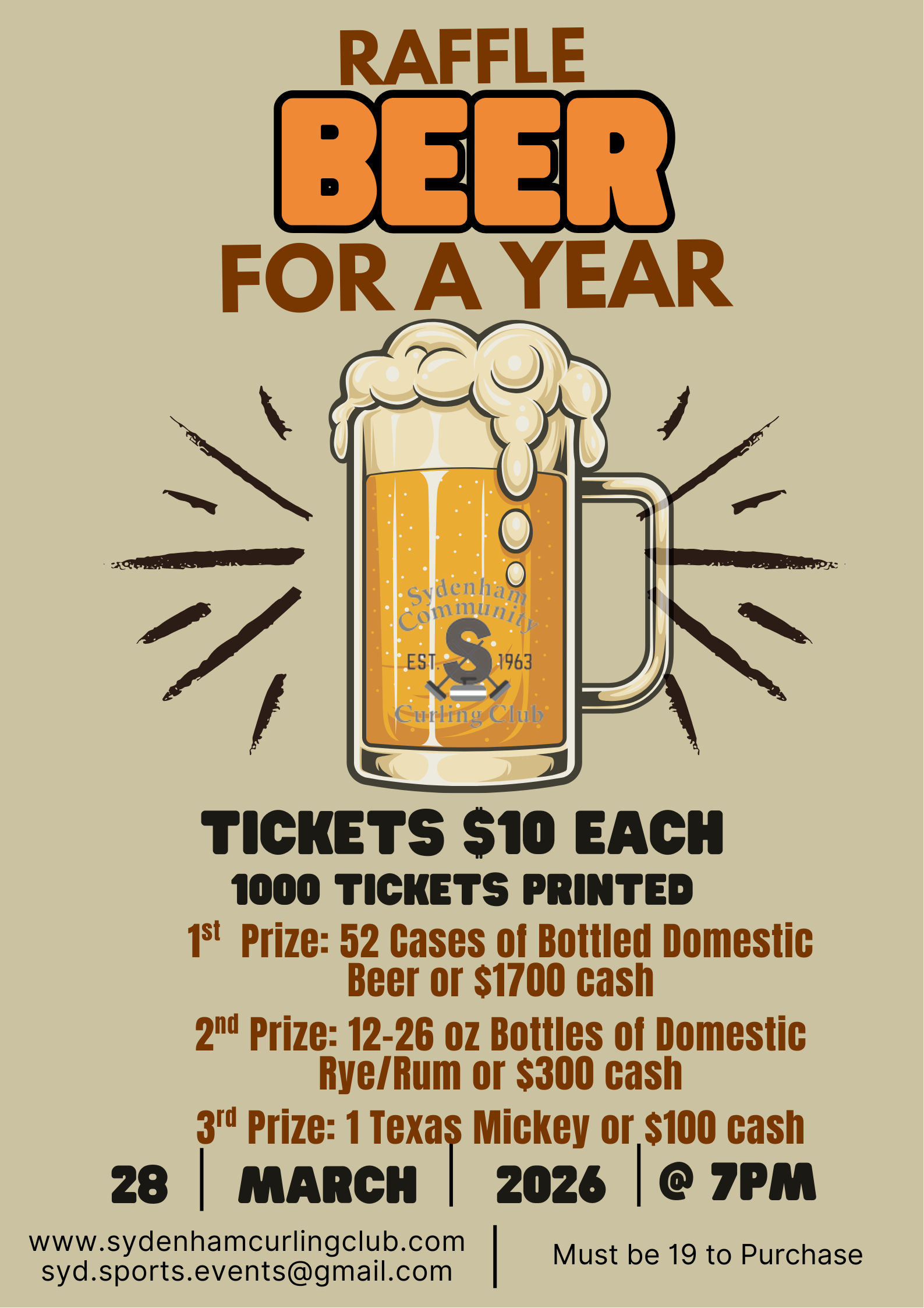 Red And Yellow Bold Playful Shop And Win Raffle Poster