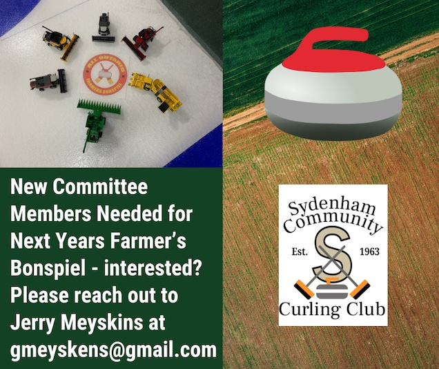 New Committee Members Needed for Next Years Farmers Bonspiel