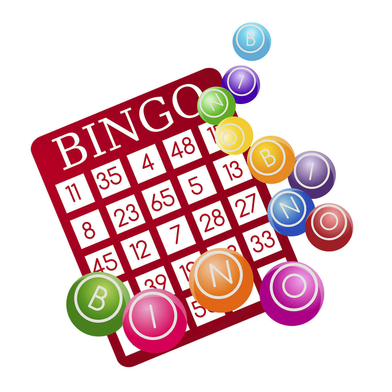 Bingo board png sticker, toy