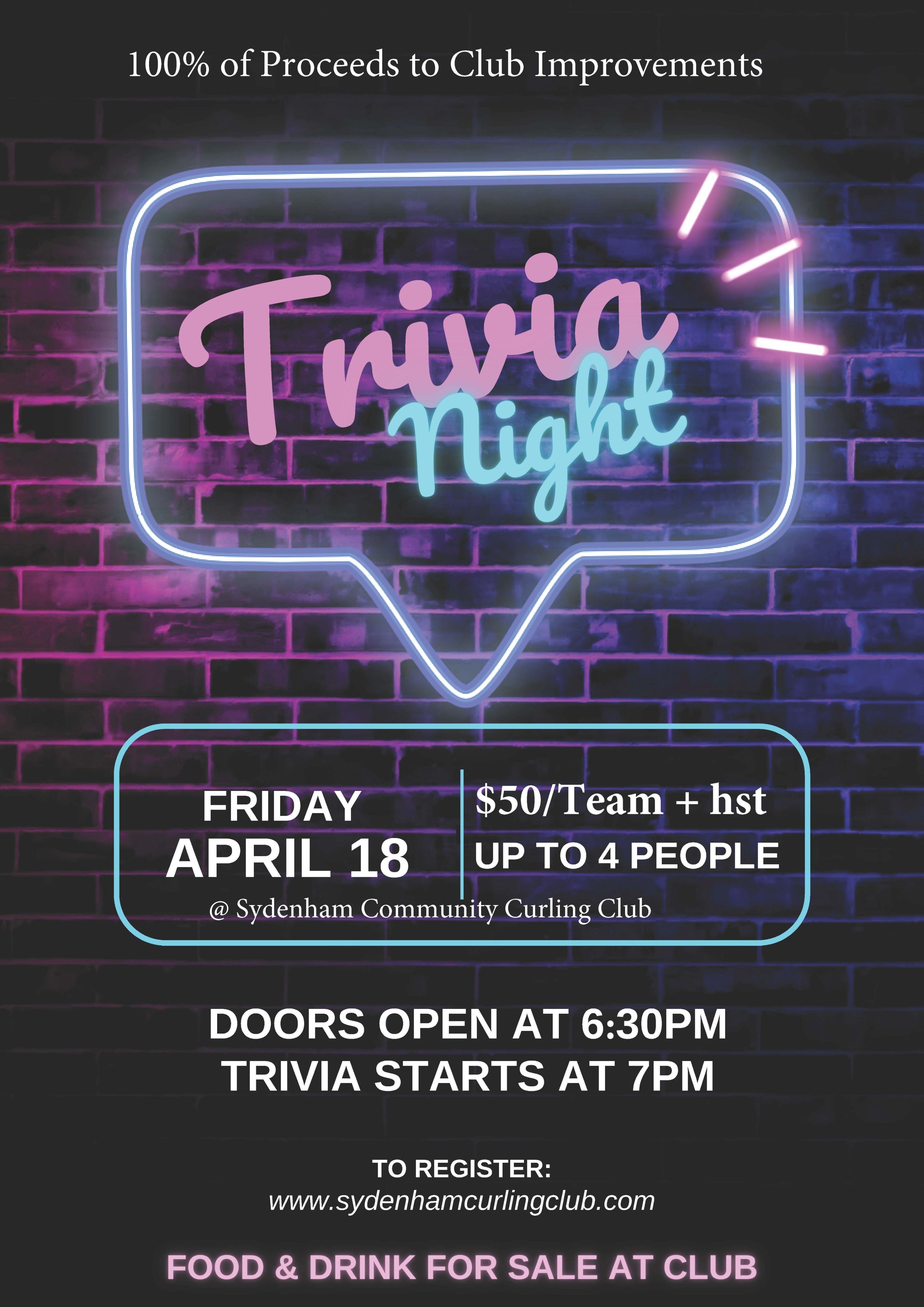 2025 Trivia Night Poster